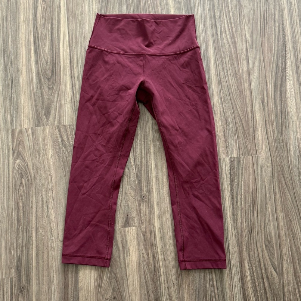 Lululemon Burgundy Leggings 23”